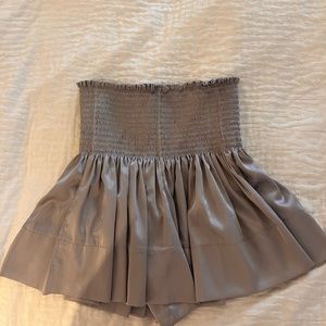 silver natural life mini skirt with built in shorts, worn but great condition